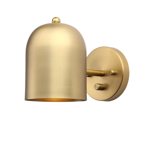 Modern Dimmable, Brass Finish Wall Light Lamp Adjust Light Head Wall Lighting Decor
