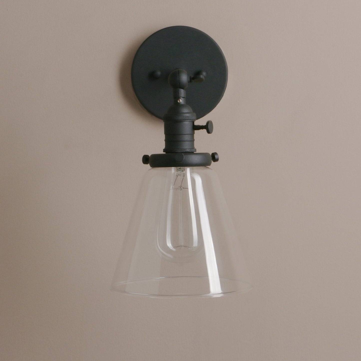 Industrial Wall Sconce Lighting Single Brass Sconce
