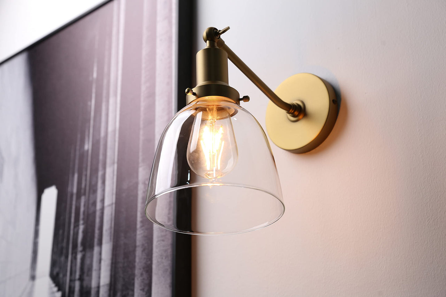 Industrial Vintage Slope Pole Wall Sconce Light Lamp Fixture