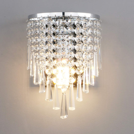 Crystal Wall Light, Modern K9 Acrylic Crystal Drops Shade Wall Lamp