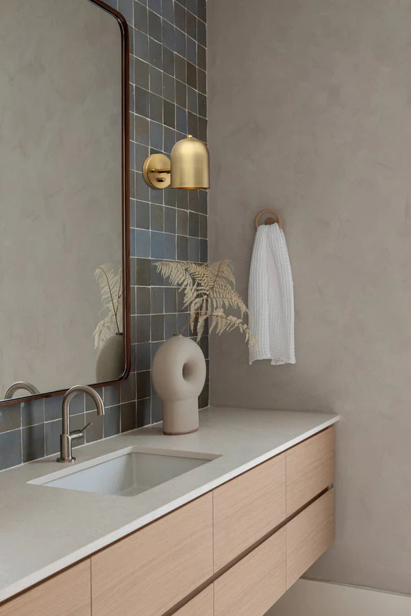 Illuminate Your Space: Modern Dimmable Brass Wall Light