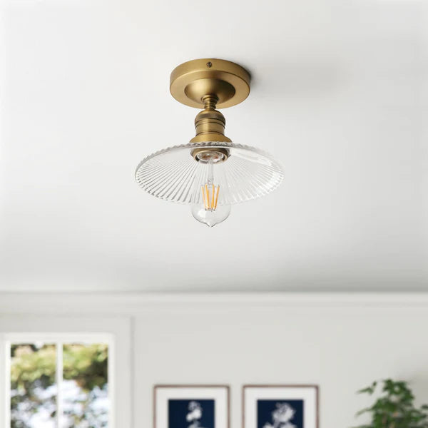 Brighten Your Home with Pathson Industrial Semi-Flush Mount Ceiling Light