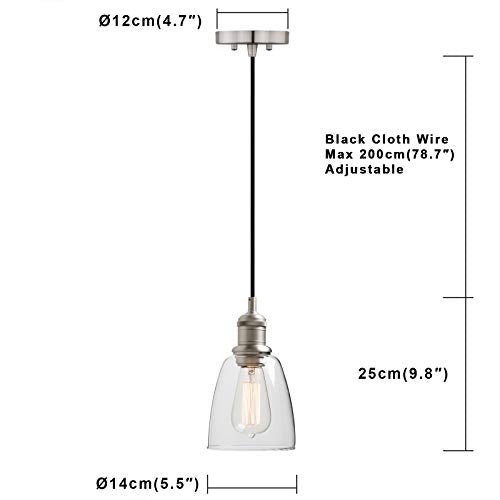 1 - Light Single Head Hanging Semi Flush Mount Pendant Lamp - Pathson Lighting