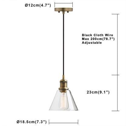 1 - Light Vintage Edison Hanging Pendant Light - Pathson Lighting
