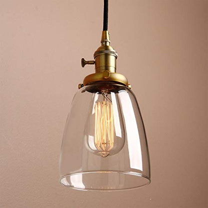 Industrial Modern Vintage Loft Bar Kitchen Pendant Lights Fittings Cluster Chandelier Glass Lampshade