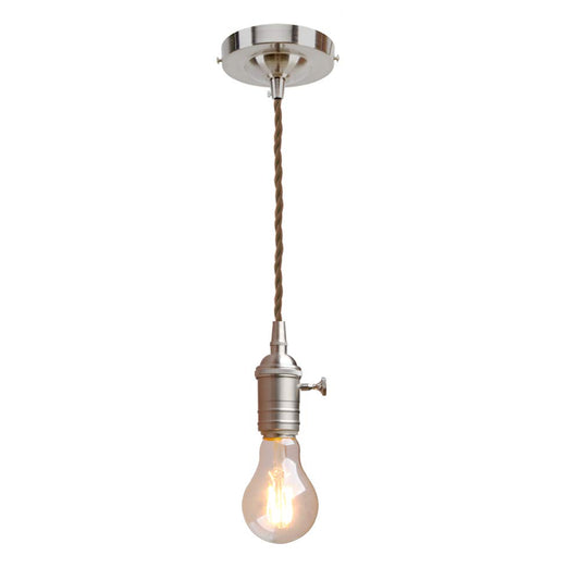 Industrial Pendant Light Fitting with Switch, 1-Light Vintage Ceiling Lights