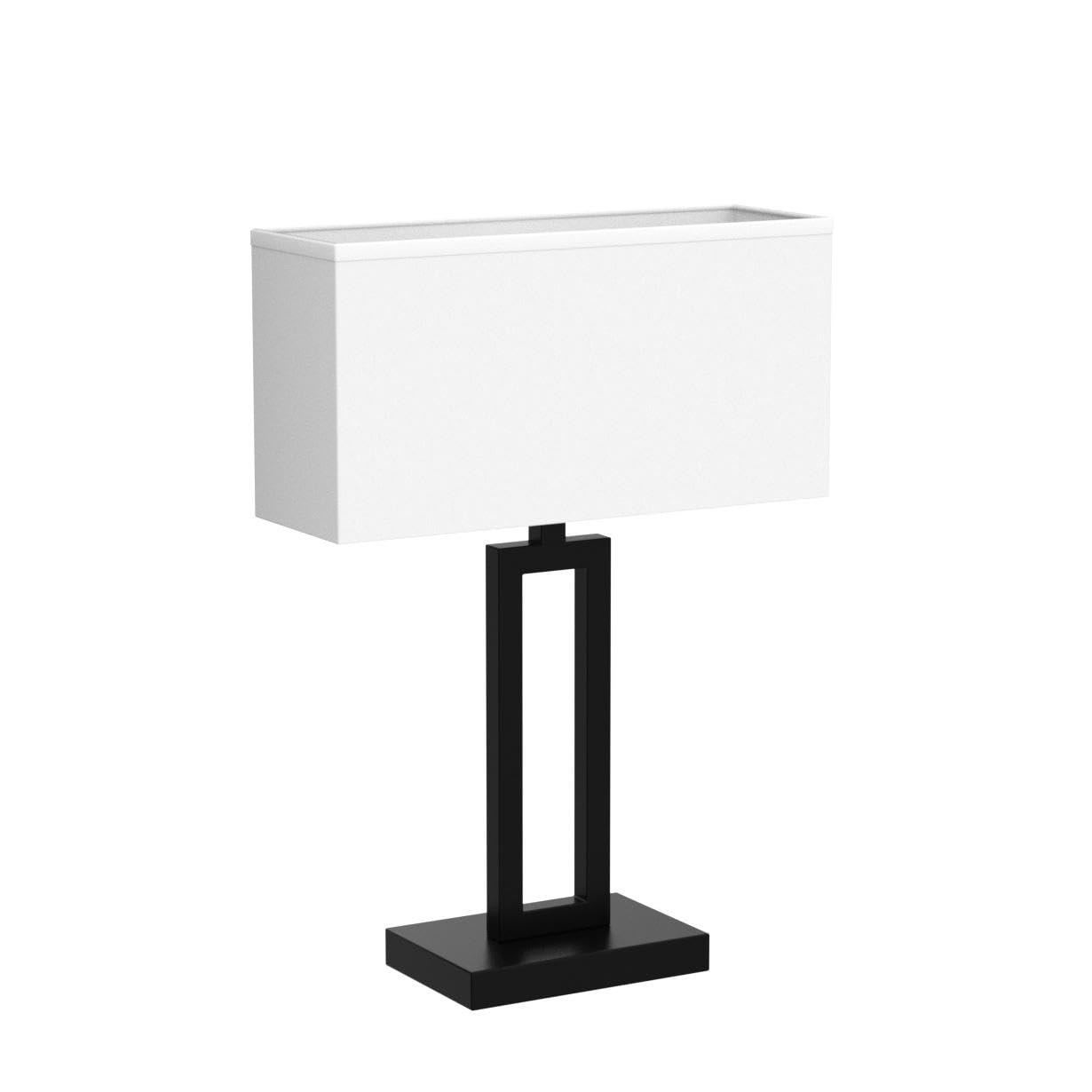 White Fabric Shade Indoor Table Lamp Bedside Nightstand Desk Lamp