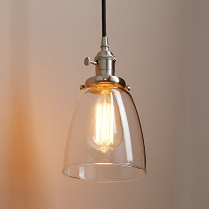 Industrial Modern Vintage Loft Bar Kitchen Pendant Lights Fittings Cluster Chandelier Glass Lampshade