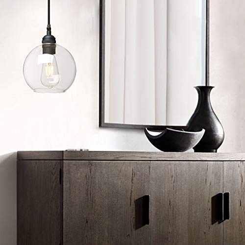 Indoor Hanging Light, Hardwired Vanity Retro Modern Single Lights Pendant Lamp