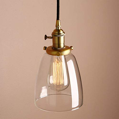 Industrial Modern Vintage Loft Bar Kitchen Pendant Lights Fittings Cluster Chandelier Glass Lampshade