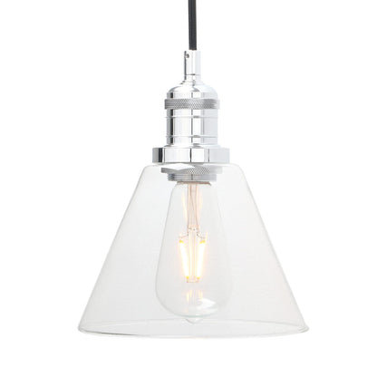 Modern Pendant Light Fixtures, Over Kitchen Island Sink Style with Clear Glass Shade