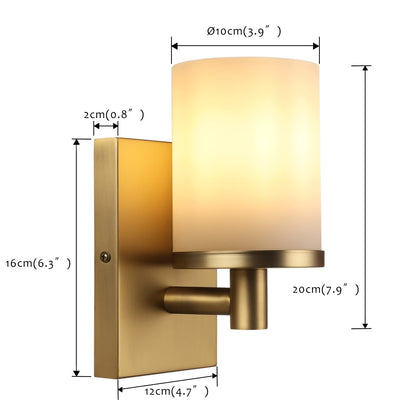 Wide Application Unique Frosted Glass Wall Light