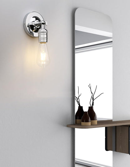 180 Degree Adjustable Single Sconce Light Simple Industrial Wall Sconce Lighting