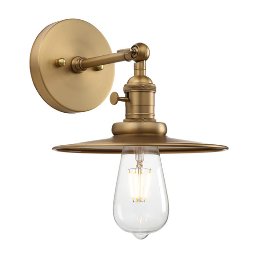 Industrial Wall Sconce 1-Light Antique Finished Wall Light Fixture