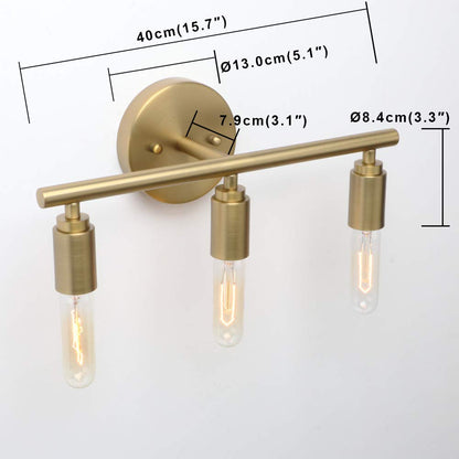 Simplicity 3 light Bathroom Vanity Light Fixture, Modern Wall Sconces Lighting Fixture