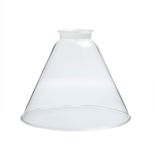 Lighting Fixture Replacement Funnel Flared Clear Glass Shade