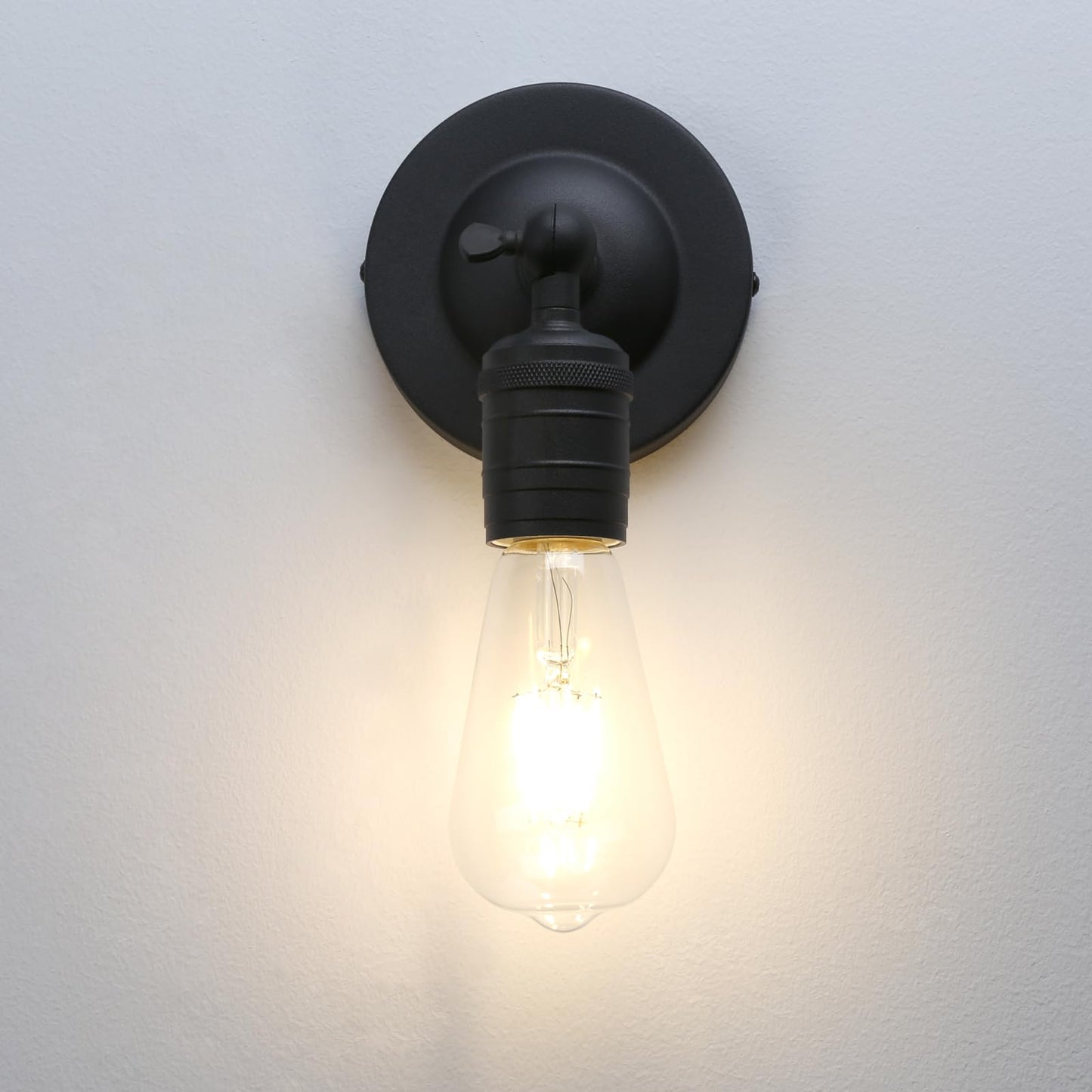 180 Degree Adjustable Single Sconce Light Simple Industrial Wall Sconce Lighting