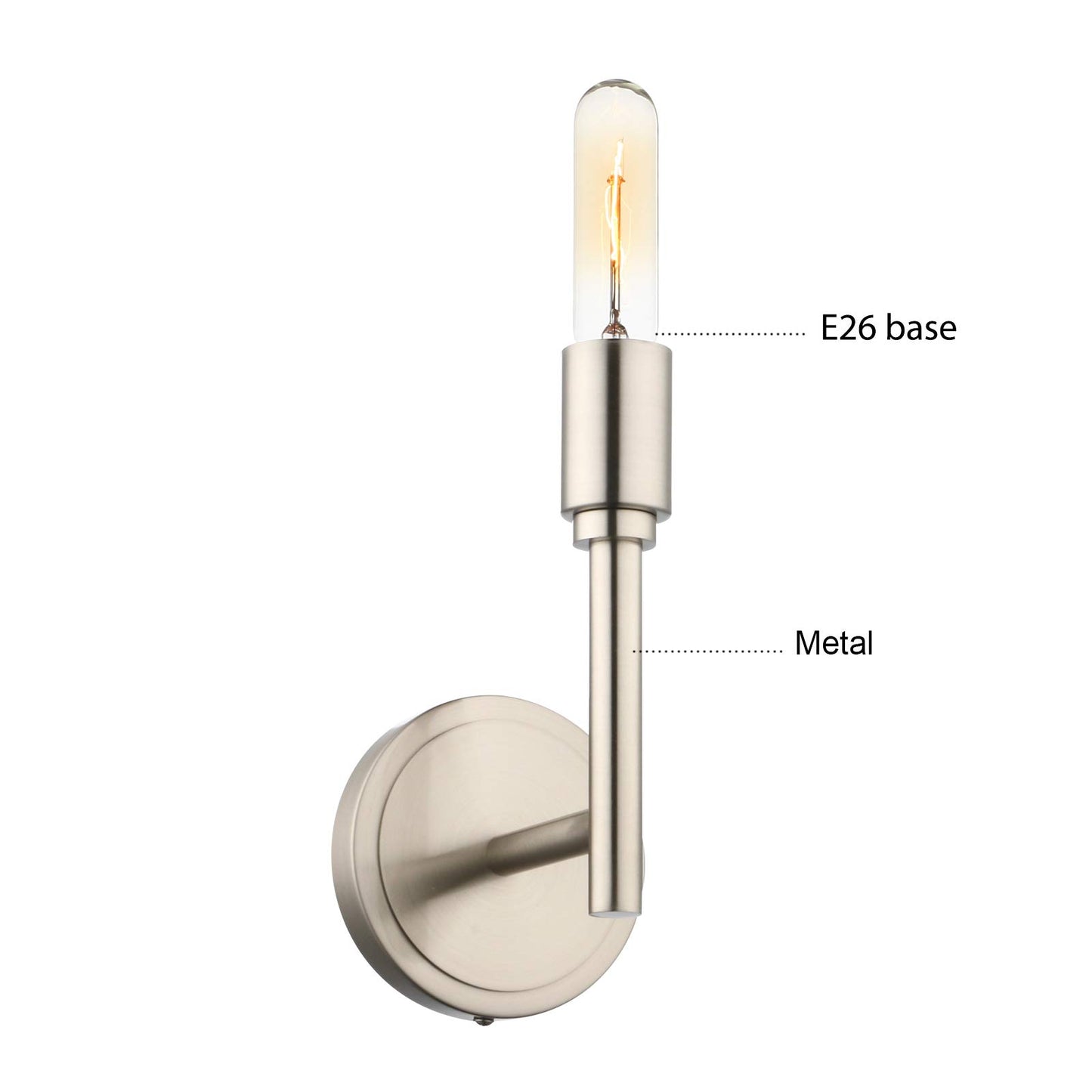 Retro Industrial Style Wall Light,Indoor Sconces Vanity Mirror Lighting Fixture (Antique Brass)