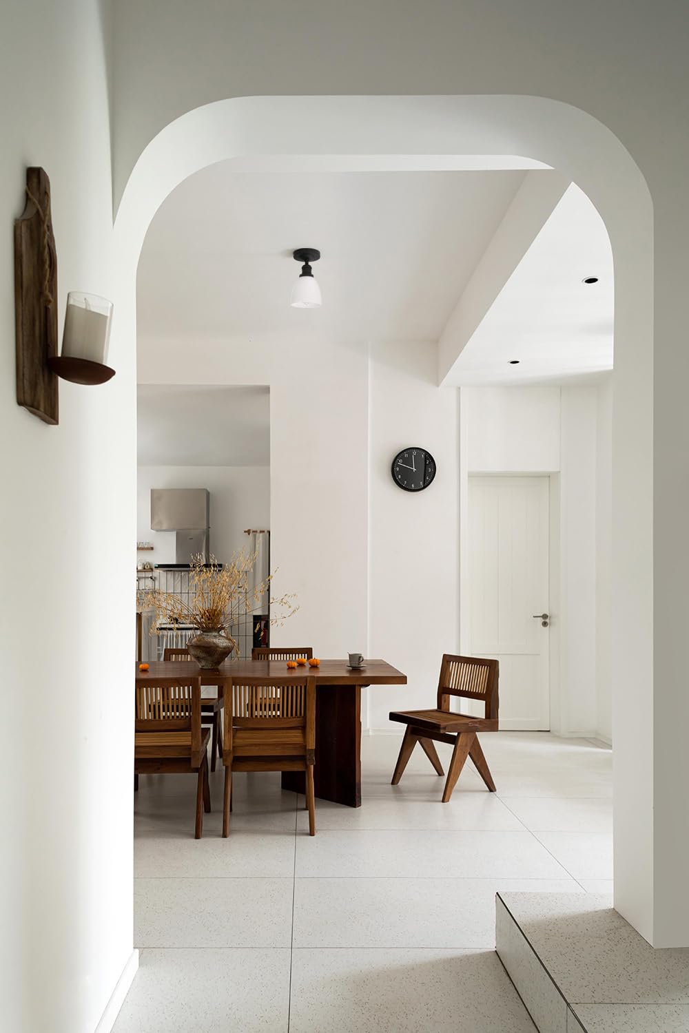 Modern Flush Mounted Ceiling Light with Milk White Glass, Classic Vintage Style Lighting