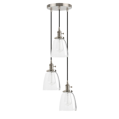 Industrial Modern Vintage Edison Triple Pendant Lights, Retro Lamp Flush