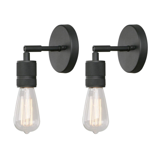 2 Pack Vintage Single Sconce Light ,Simple Industrial Style Lighting