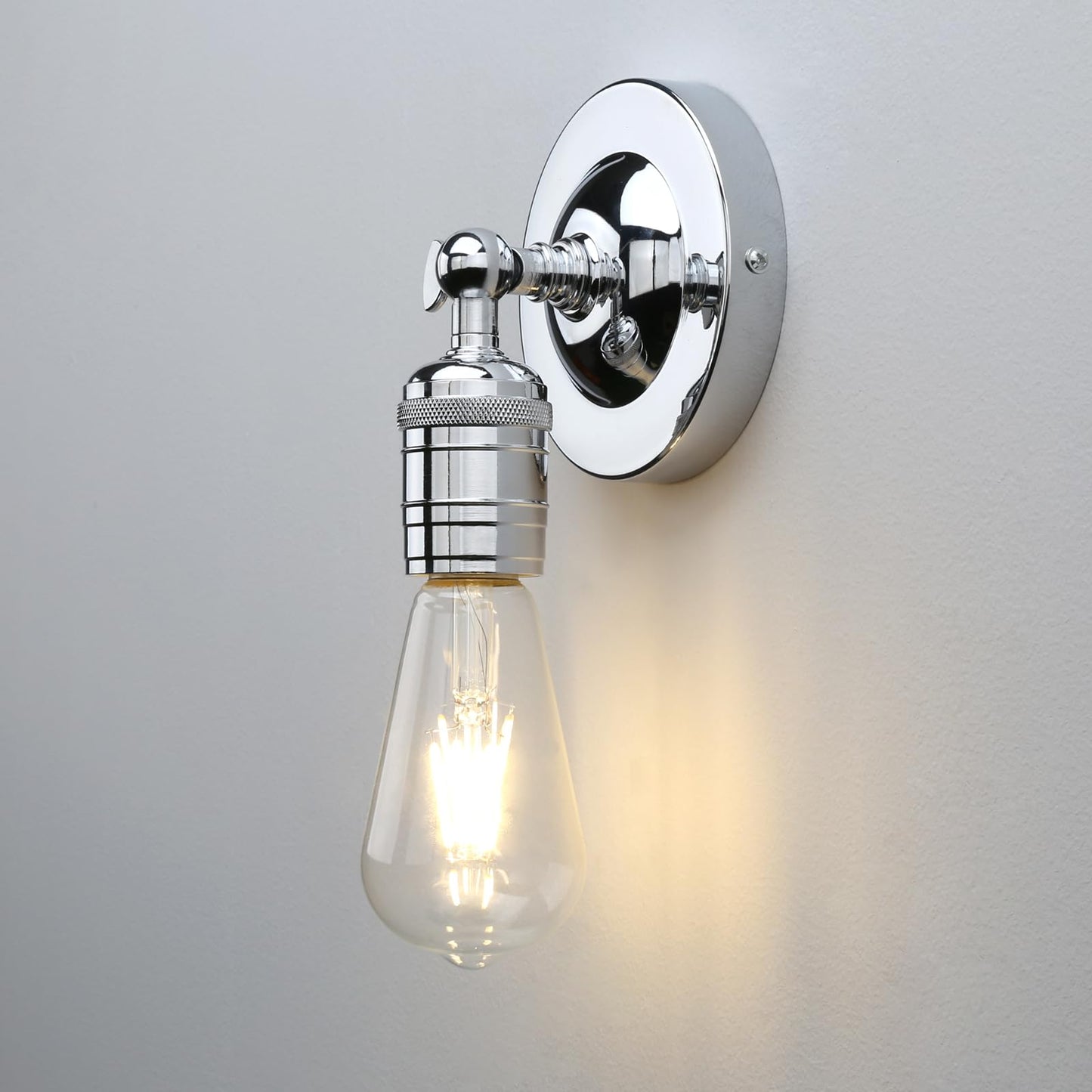 180 Degree Adjustable Single Sconce Light Simple Industrial Wall Sconce Lighting