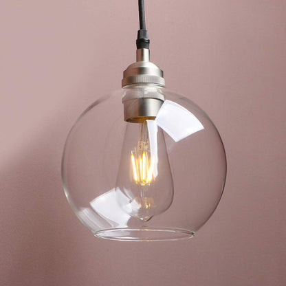 Indoor Hanging Light, Hardwired Vanity Retro Modern Single Lights Pendant Lamp