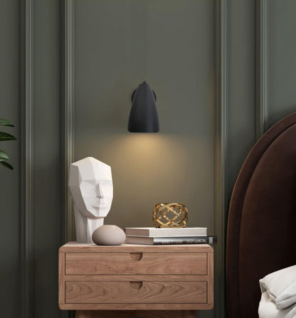 Modern Wall Sconce with Dimmer Switch, Brass Metal Wall Lamp Lighting, Adjustable Light Angle