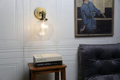 Industrial Wall Sconce with 7.87 Inches Globe Canopy