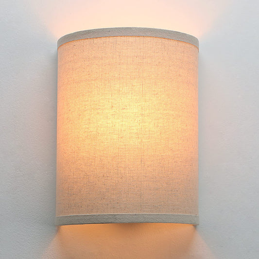 1-Light Classic Vintage Wall Sconce Fixture with Fabric Lampshade,Hardwire Wall Sconces