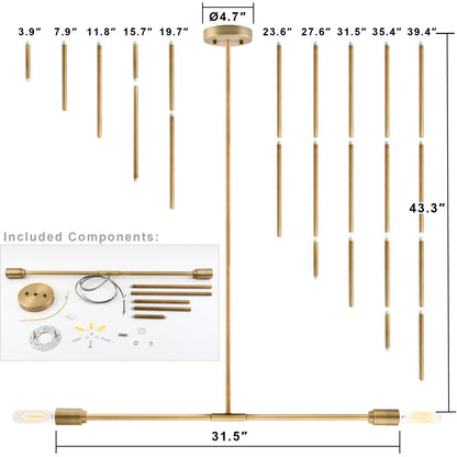 Industrial Semi Flush Mount Ceiling Light,Modern Simplicity Chandelier Light